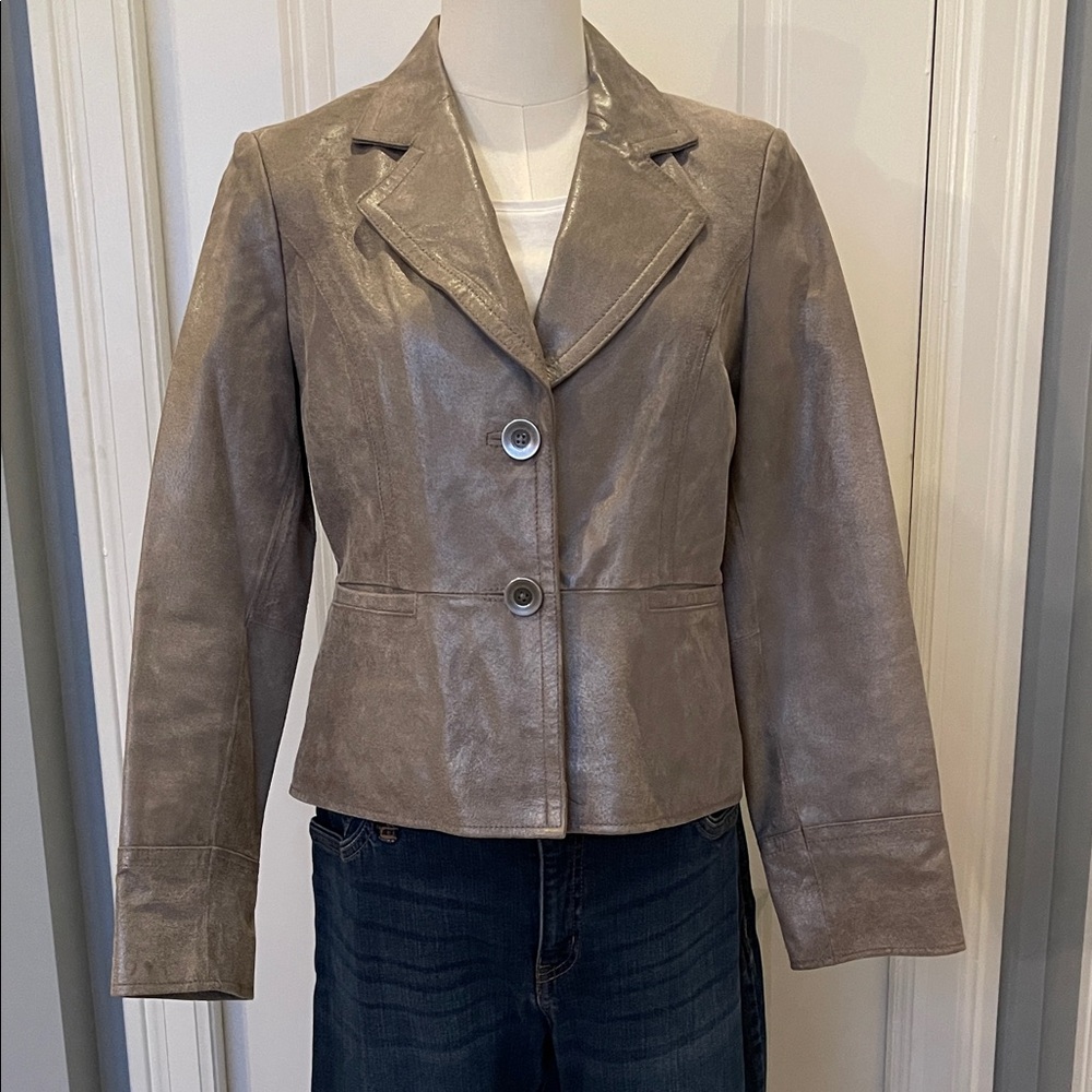 i.e. Leather Women's Shimmer Blazer/Jacket  **FINAL OFFER**